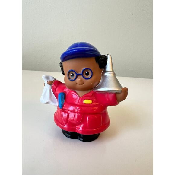 Fisher-Price Little People Auto Mechanic Worker 2006 Yellow Vehicle Toy 2002 - Picture 8 of 11